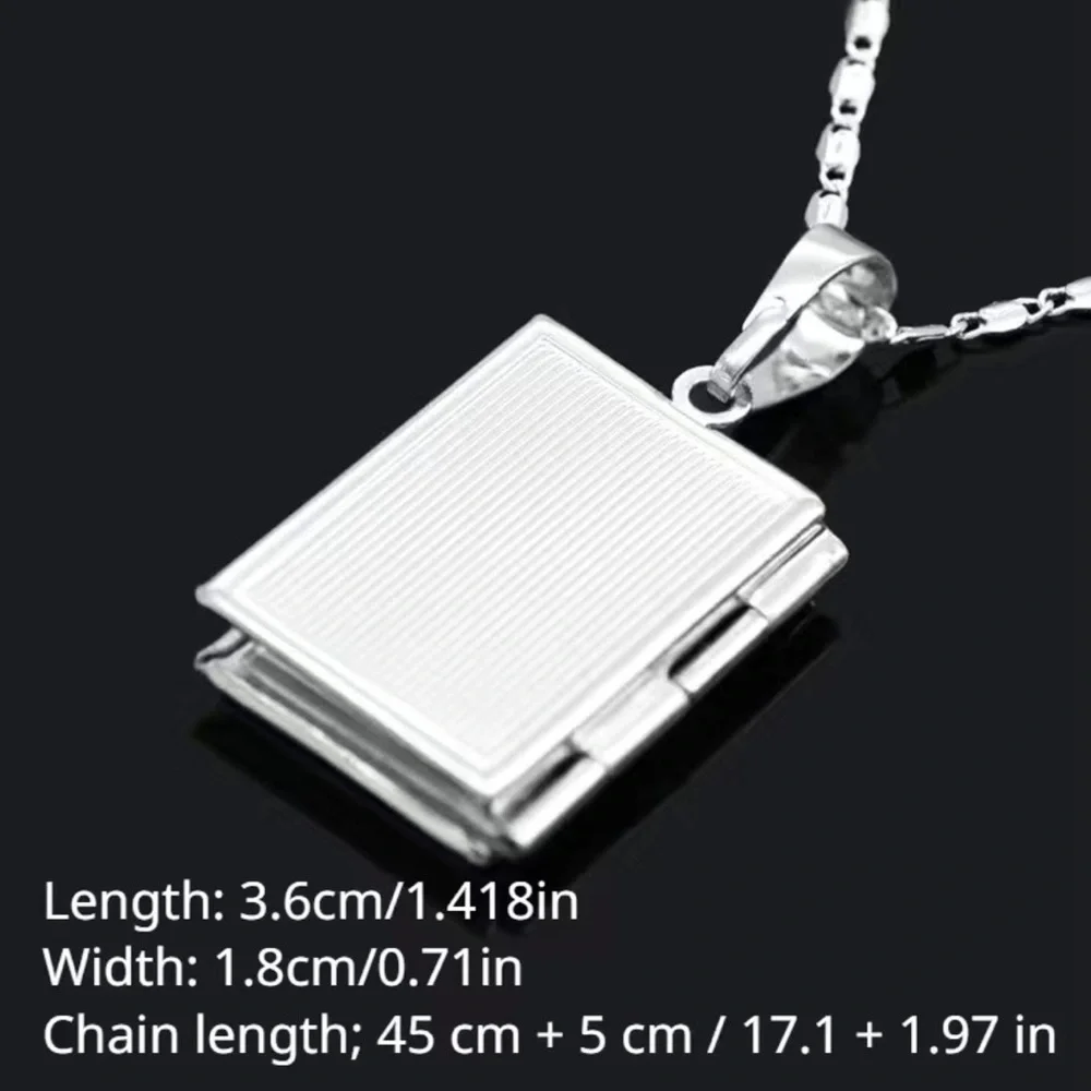 Photo box pendant necklace
